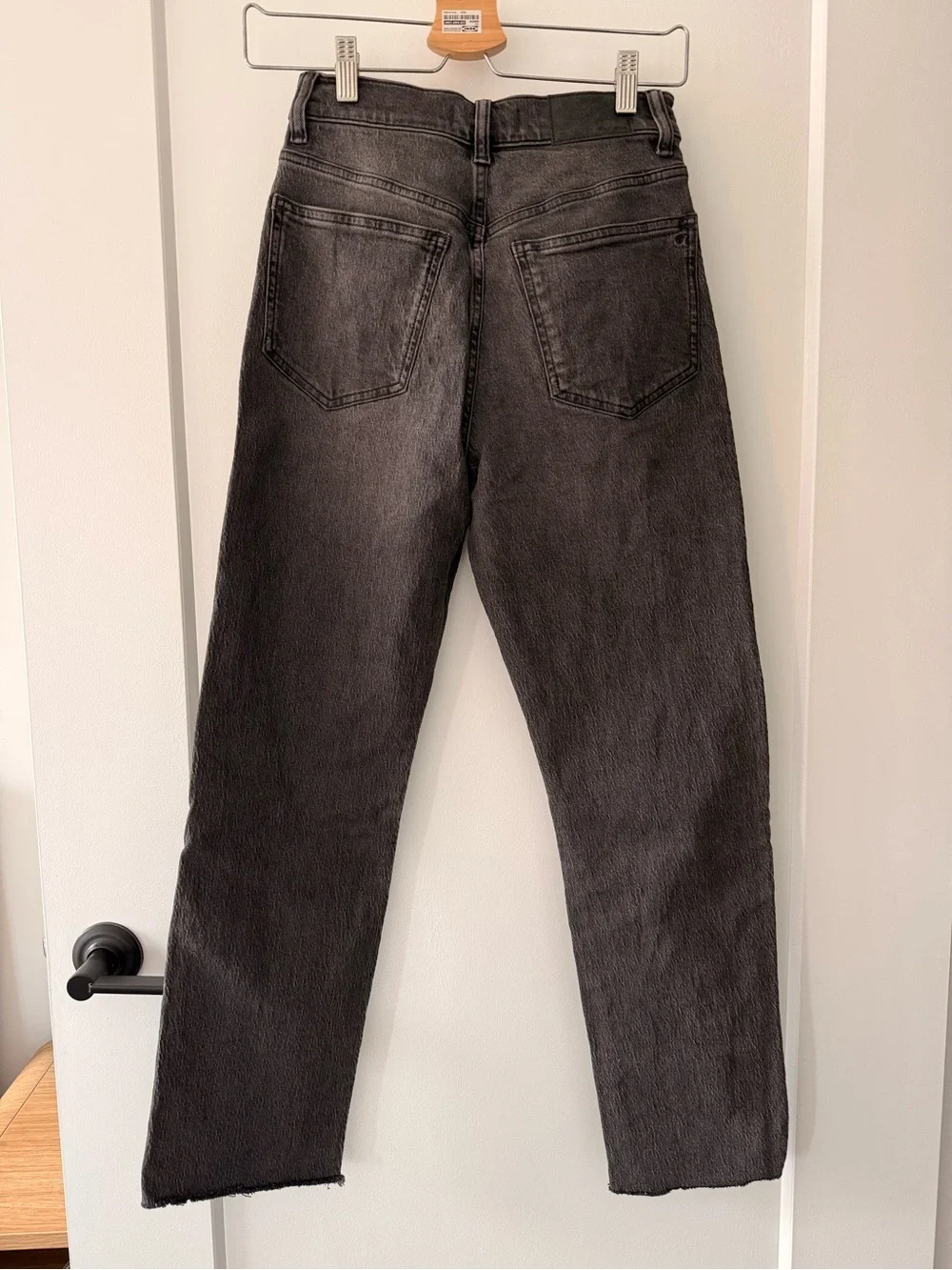 Madewell 90s Straight Crop Jeans Dark Gray 24